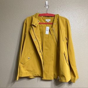 LOFT Mustard Yellow Rain Jacket
